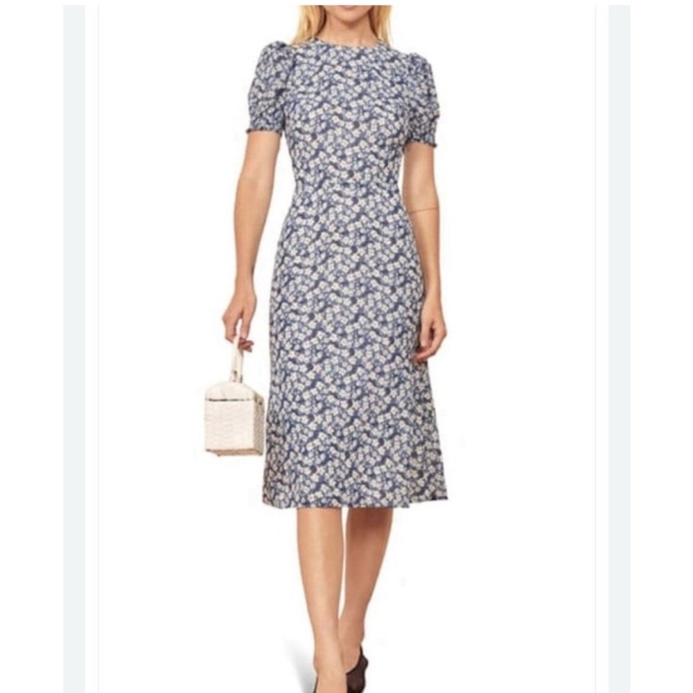 Floral Blue Dress